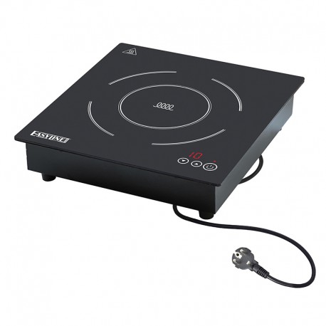 Piastra ad Induzione da incasso in vetroceramica 1 zona di cottura touch control kw 2