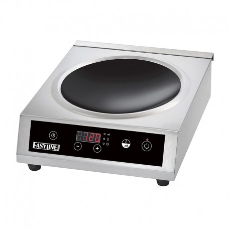 Piastra ad Induzione in vetroceramica 1 zona di cottura per pentola wok touch control kw 3,5