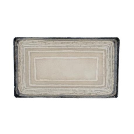 Piatto Rettangolare Kimi dim. 29x17,5 cm porcellana Tellus Saturnia