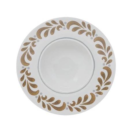 Coppa Bowl-K Dim.diam.27.5 cm Calliope Z127 Grigio/Tortora porcellana Napoli Saturnia