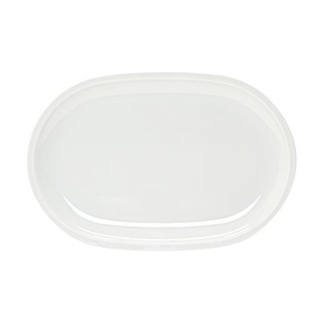 Piatto Ovale Dim.25 cm Roma/Chicago porcellana bianca saturnia