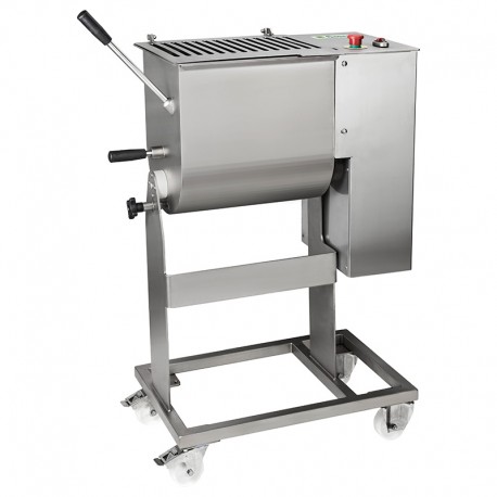 Impastatrice per carne Struttura interamente in acciaio inox sabbiato lt 72 dim.mm.800x570x1031(h) monofase/trifase