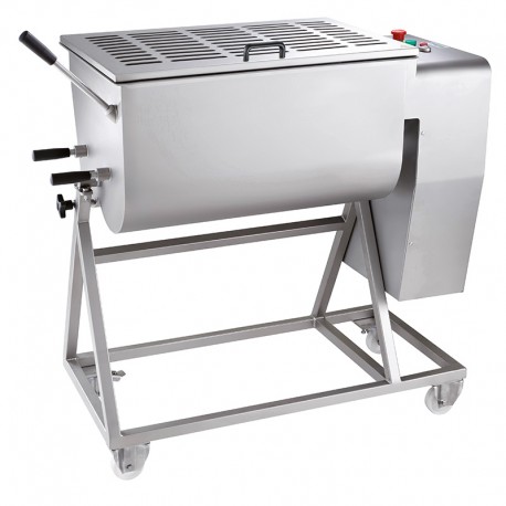 Impastatrice per carne Struttura interamente in acciaio inox sabbiato lt 200 dim.mm.1260x630x1126(h) trifase