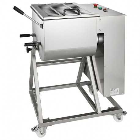 Impastatrice per carne Struttura interamente in acciaio inox sabbiato lt 78 dim.mm.800x570x1031(h) trifase
