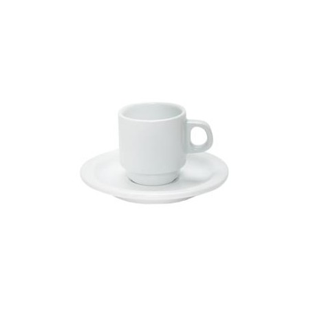 Tazza Caffè Con Piatto 6 cl porcellana bianca Turismo N/4/T Costa Verde