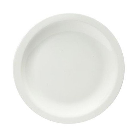 Piatto Piano dim.diam.20,3 cm porcellana bianca Nova WH P8 Churchill