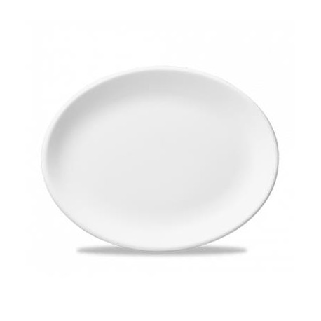 Piatto Ovale Dim.33,5 cm porcellana bianca Nova WH D13 Churchill