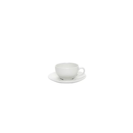 Tazza Cappuccino con Piatto 20 cl porcellana bianca Nova WH CB20 Churchill