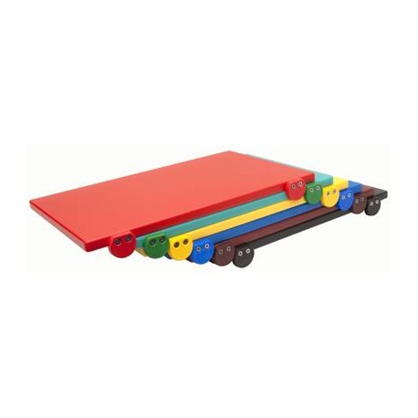 Tagliere polietilene Con fermi DIM.50x40 cm spessore 2 cm colore verde Chef