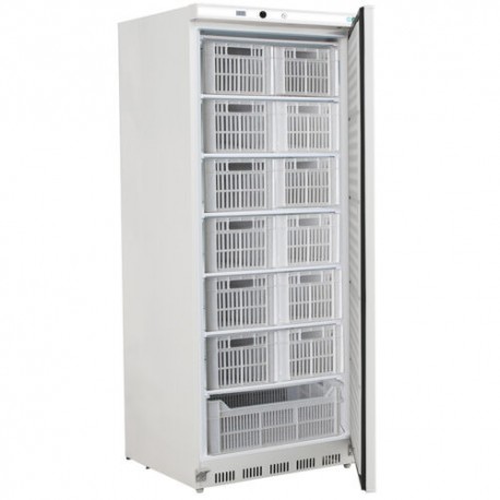 Armadio refrigerato statico lamiera verniciata + abs 1 porta lt 570 temp. -18°C / -22°C dim.mm.777x695x1895(h)