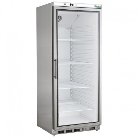 Armadio refrigerato statico acciaio inox + abs 1 porta lt 570 temp.+2°C / +8°C dim.mm.777x695x1895(h)