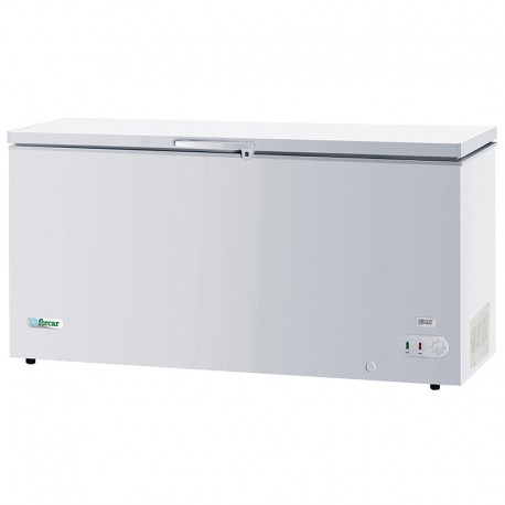 Congelatore a pozzetto porta a ribalta lamiera verniciata bianca + alluminio goffrato Lt 537 Temp.≤ -18 dim.mm.1810x680x860(h)