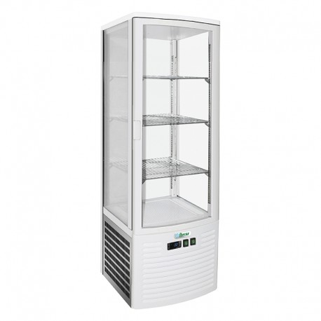 Vetrina espositiva refrigerata ventilata lamiera verniciata 1porta vetro luci led Lt235 temp.+2°C / +8°C dim.mm.515x485x1695(h)