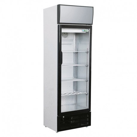 Vetrina espositiva refrigerata statica verniciata 1 porta vetro luci interne Lt 290 temp.+2°C / +8°C dim.mm.595x575x1910(h)