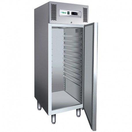 Armadio refrigerato pasticceria ventilato acciaio inox 304 1 porta lt 737  temperatura -18°C / -22°C dim.mm.740x990x2010(h)