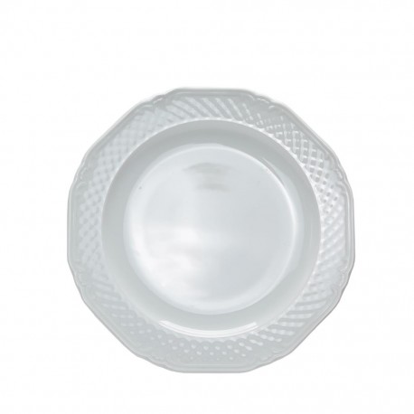 Piatto Piano dim.diam.21 cm porcellana bianca La Reine 0021 Eschenbach