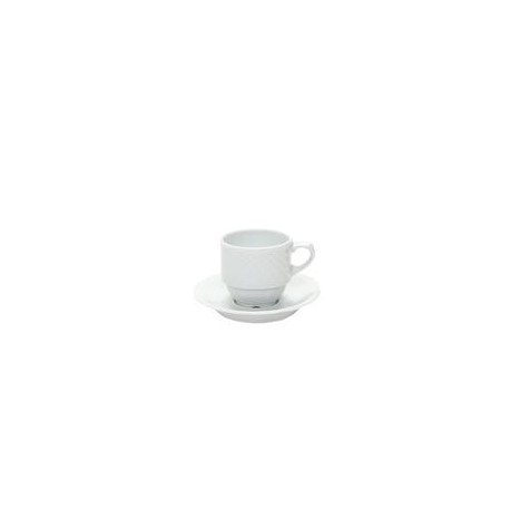 Tazza Caffè con Piatto 10 cl porcellana bianca La Reine 4712 Eschenbach