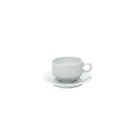 Tazza The con Piatto 18 cl porcellana bianca La Reine 4742 Eschenbach