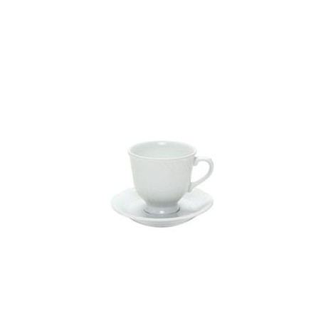 Tazza Colazione Alta con Piatto 22 cl porcellana bianca La Reine 4642 Eschenbach