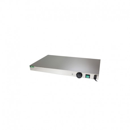 Piano caldo in acciaio inox con termostato potenza 600 W dim.cm.50x50x6(h)