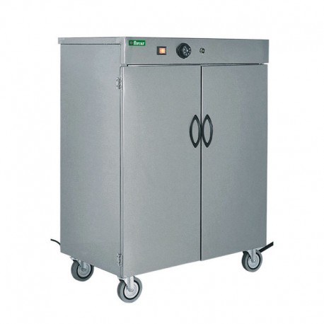 Armadio scaldapiatti in acciao inox con termostato potenza 800 W  2 porte dim.cm.70x42x95(h)