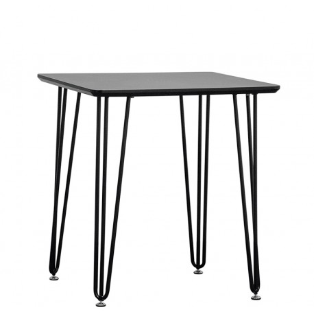 Tavolo struttura in metallo verniciato piano in melammina L70 x P70 x H77 cm