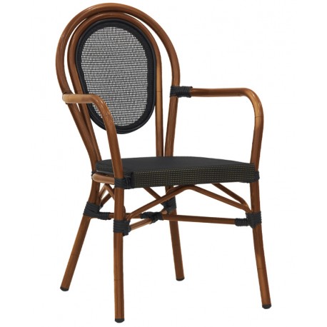 Poltroncina struttura in alluminio verniciato tessuto in textilene