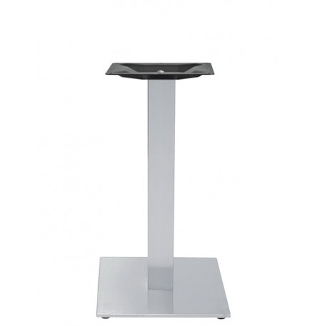 Base struttura in acciaio inox satinato piedini regolabili dim.cm.40x40xH72