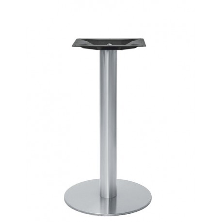 Base struttura in acciaio inox satinato piedini regolabili dim.cm.Ø 58xH73