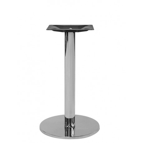 Base struttura in acciaio inox cromato piedini regolabili dim.cm.Ø 40xH73