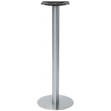 Base ​struttura in acciaio inox satinato piedini regolabili dim.cm.Ø40xH110