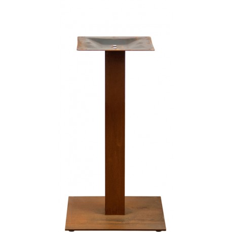 Base ​Struttura in acciaio ruggine piedini regolabili dim.cm. 40x40xH72