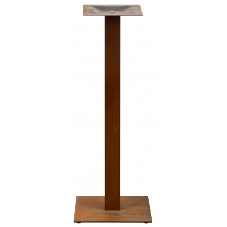 Base ​Struttura in acciaio ruggine piedini regolabili dim.cm. 40x40xH108