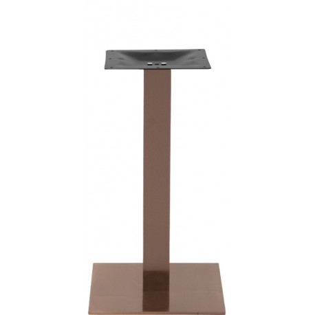 Base ​struttura in acciaio inox rame satinato piedini regolabili  dim.cm.40x40xH72