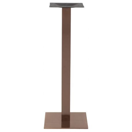 Base ​Struttura  in acciaio inox rame satinato piedini regolabili dim.cm. 40x40xH110