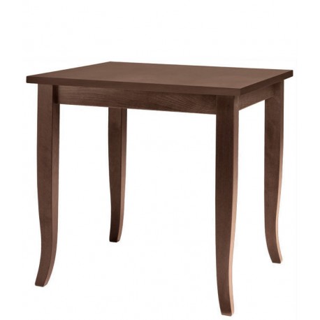 Tavolo struttura in legno di faggio piano in laminato dim.cm.70x70xH76