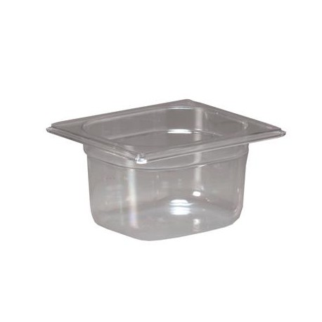 Vasca 1/6 17.6x16.2 cm h 15 cm Gastronorm Policarbonato P 16150 Inoxmacel