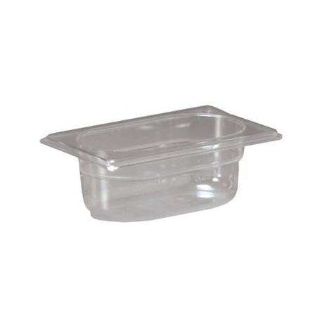 Vasca 1/9 17.6x10.8 cm h 6,5 cm Gastronorm Policarbonato P 19065 Inoxmacel