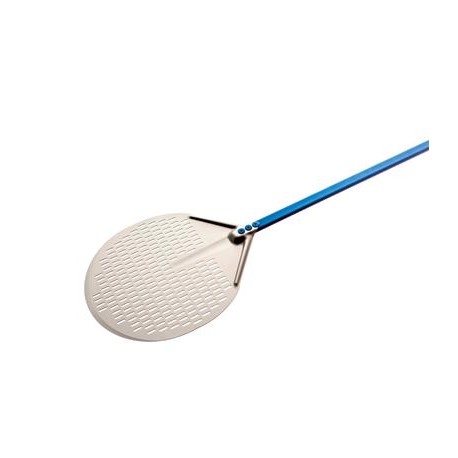 Pala Pizza Tonda Forata 36 cm Azzurra A-37F Gi.Metal