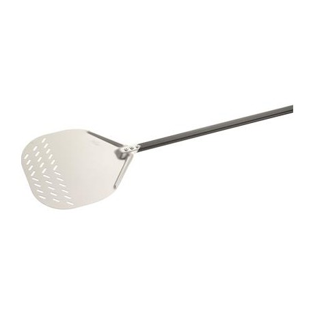 Pala Pizza Rettangolare Forata 32x32 cm Aurora AF-32RF Gi.Metal