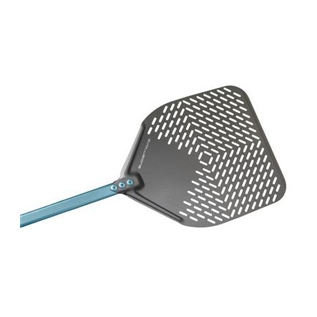 Pala Pizza Rettangolare Forata 36x36 cm Evoluzione E-37RF Gi.Metal