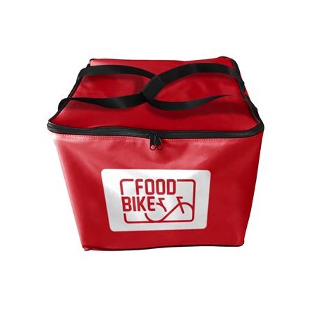 Zaino Food Bike Termico 42x42 cm Rosso Delivery 116253 Polibox