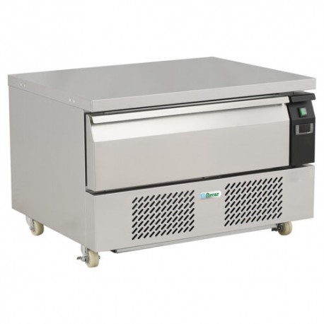 Cassettiera refrigerata ventilata GN1/1 acciaio inox con ruote temp.di lavoro +1°C/+4°C-18°C/-21°C dim.mm.905x700x600(h)