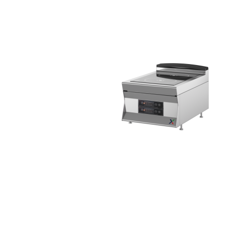 Cucina a induzione 2 zone elettrica kw 3,5+5 da banco dim.mm.400x900x280h