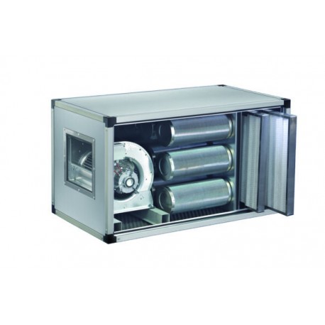 Ventilatore centrifugo cassonato a carbone attivo portata aria 3000 m³/h rpm 1400 monofase dim.mm.670x1200x670h