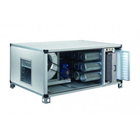 Ventilatore centrifugo cassonato a carbone attivo portata aria 3000 m³/h rpm 1600 trifase dim.mm.670x1700x670h
