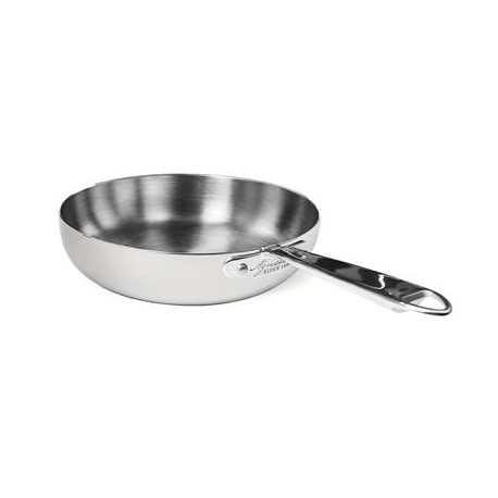 Padella Svasata Alta 1 Manico 20 cm Alu-Inox 3-Ply Induzione ALUM111B Agnelli