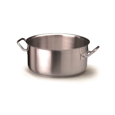 Casseruola Bassa 2 Manici 24 cm Acciaio Inox Induzione - 3 mm COIX3106E Agnelli