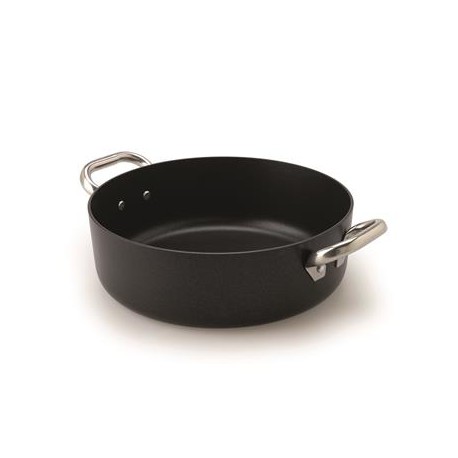 Casseruola Bassa 2 Manici 28 cm Al Black - 3 mm ALSA106SS Agnelli