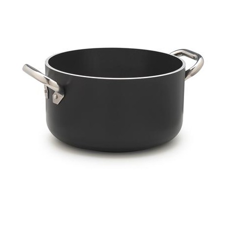 Casseruola Alta 2 Manici 32 cm Al Black - 5 mm - Radiante ALSA2104SSPI Agnelli